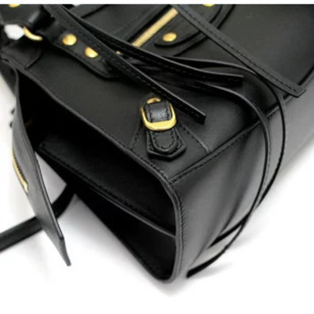 BALENCIAGA Neo City Handbag Black Leather - Picture 4 of 6